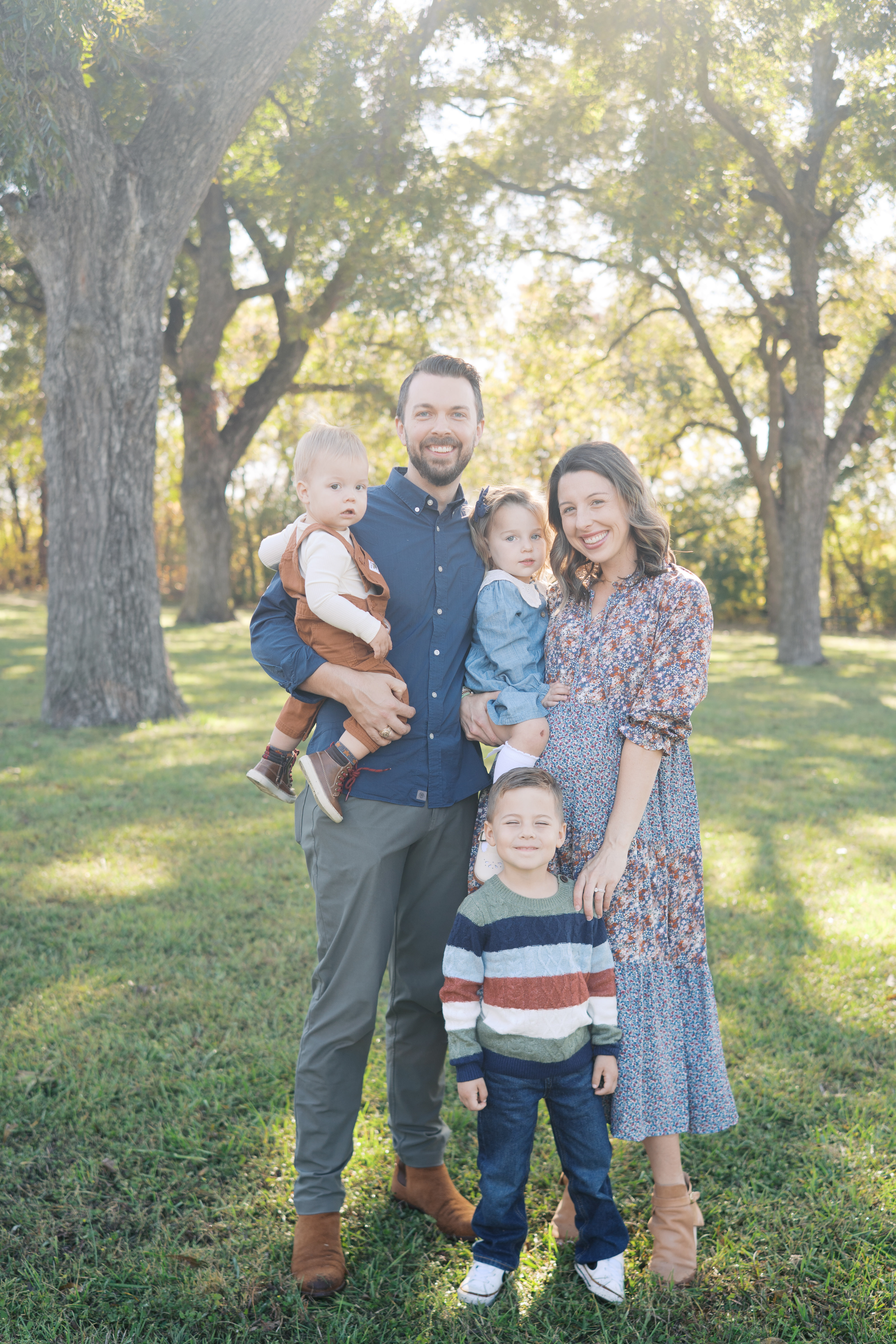 Chris Hart with his wife Lauren and their children